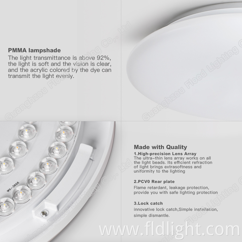 Smart LED Ceiling Lamps Ultra thin Round Dimmable modern 